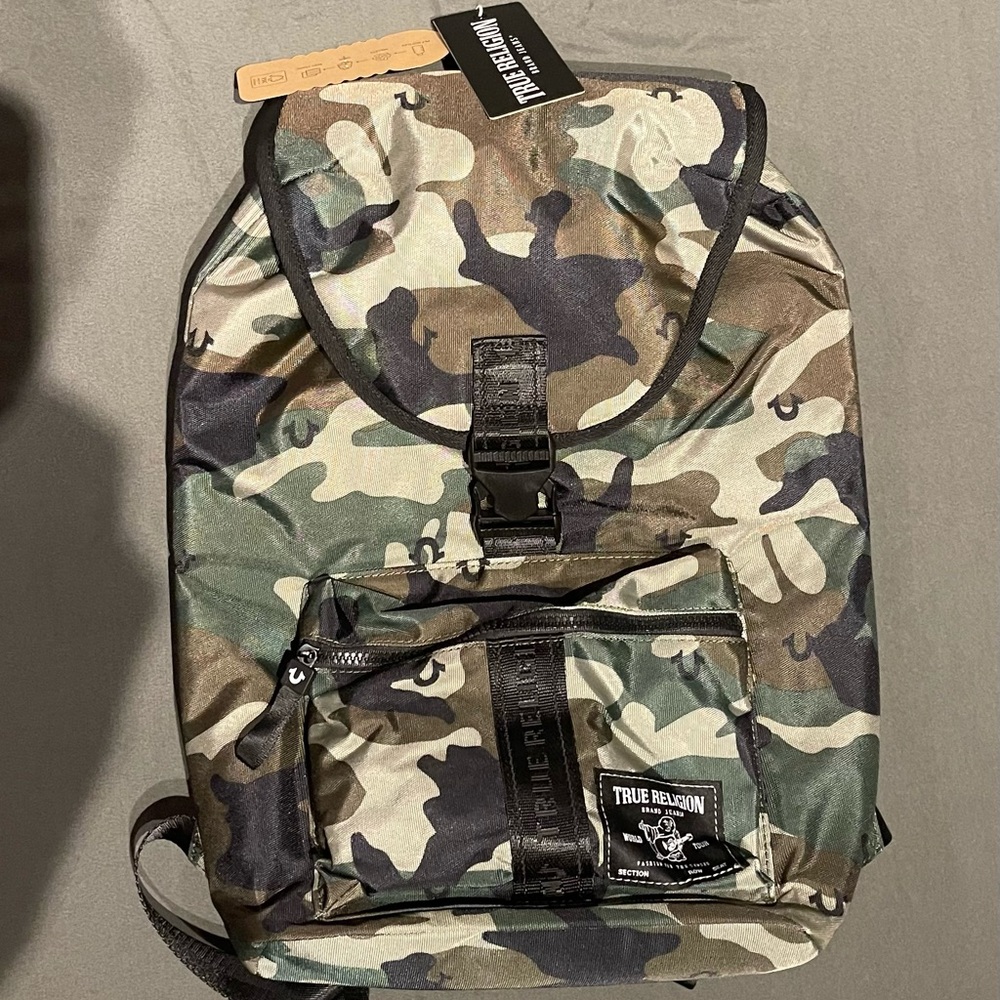 Army Fatigue True Religion Book Bag